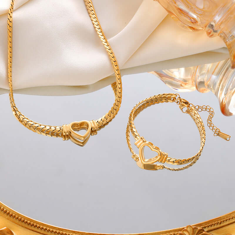 bijoux tendance en acier titane qui ne se décolore pas
