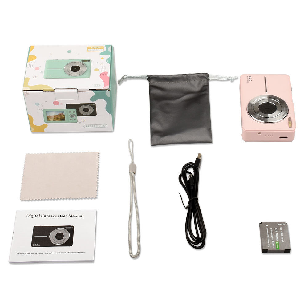 Mini appareil photo numérique pour enfants, appareil photo numérique HD pour étudiants, mini appareil photo numérique pour garçons et filles, cadeau d'anniversaire de Noël, appareil photo d'entrée de gamme pour enfants