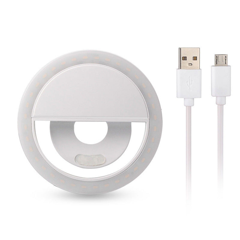 Mobile téléphone remplir lumière USB de charge modèle rk12 mobile téléphone auto-minuterie beauté remplir lumière