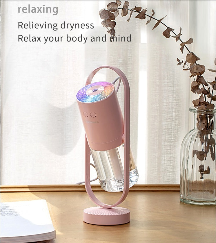 Humidificateur d'air USB Magic Shadow pour la maison avec veilleuses de projection, brumisateur ultrasonique pour voiture, mini purificateur d'air de bureau