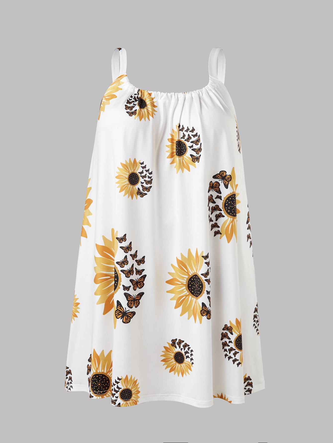 Robe ample sans manches grande taille