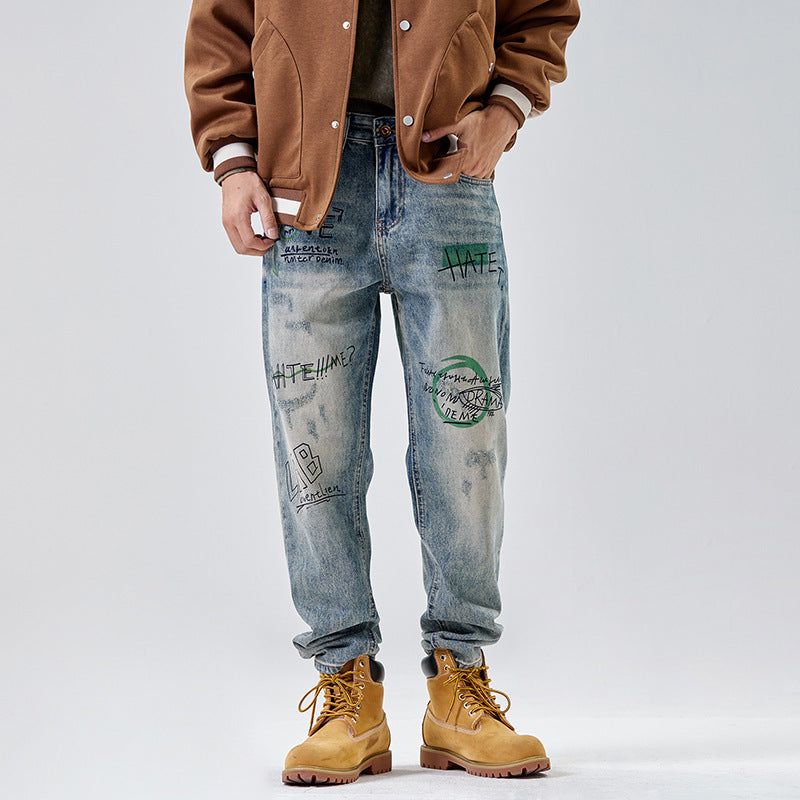 Pantalon imprimé américain pour hommes