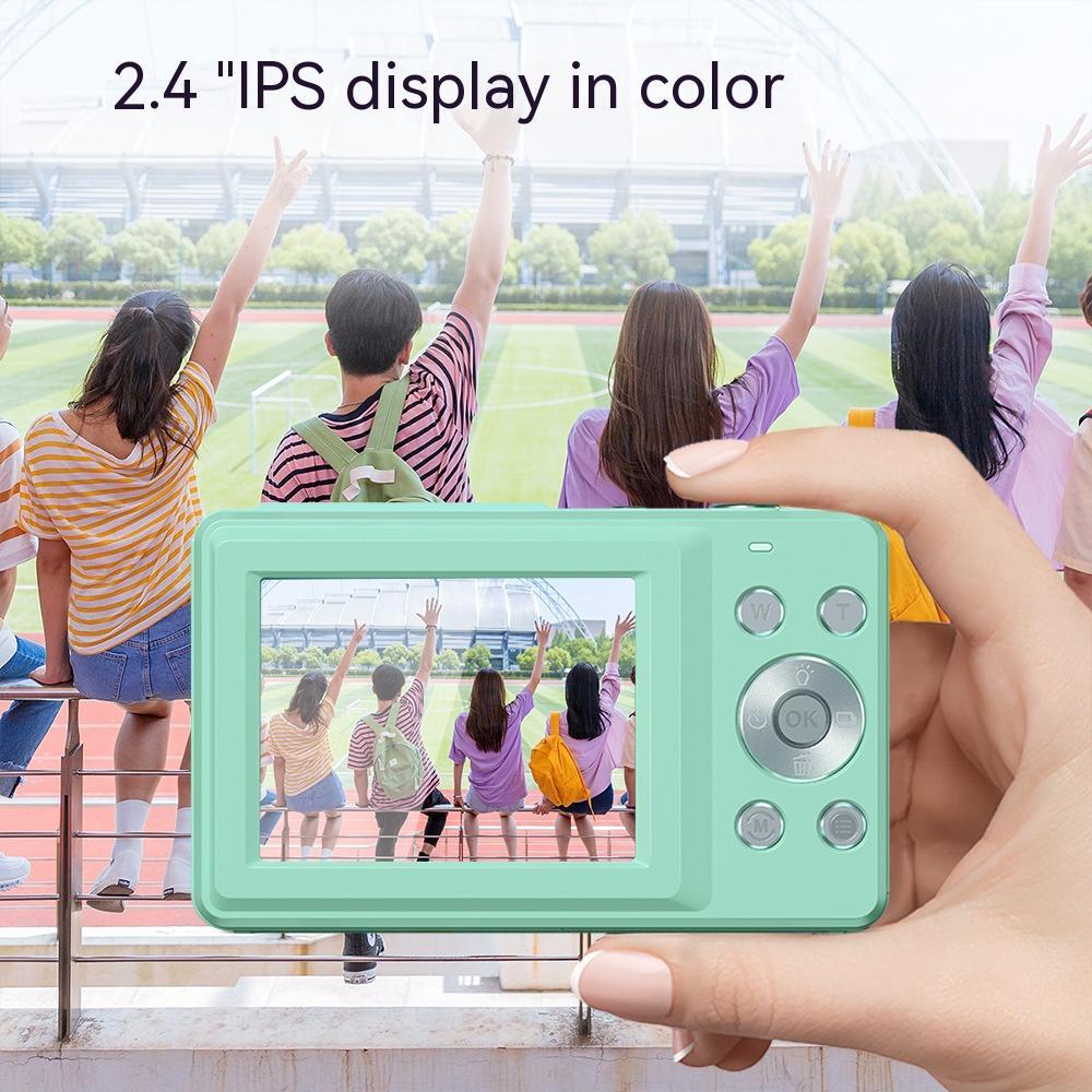 Mini appareil photo numérique pour enfants, appareil photo numérique HD pour étudiants, mini appareil photo numérique pour garçons et filles, cadeau d'anniversaire de Noël, appareil photo d'entrée de gamme pour enfants