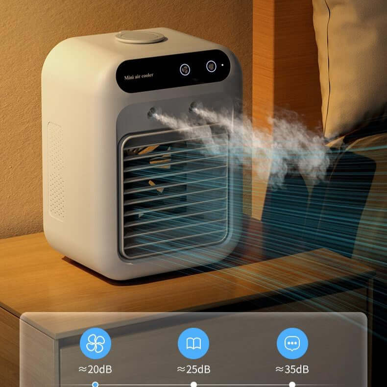 Climatiseur portable, refroidisseur d'air, ventilateur, refroidissement à eau, climatisation pour chambre, bureau, voiture