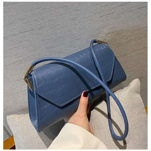 Sac baguette à motif crocodile, 8 coloris