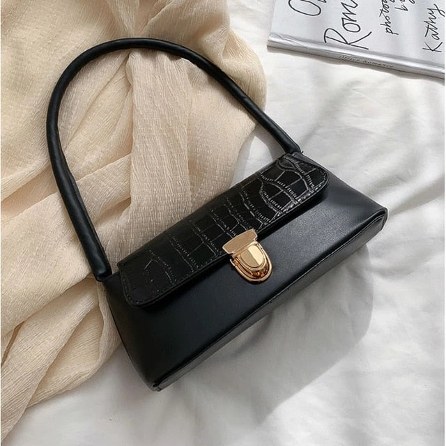 Sac baguette à motif crocodile, 8 coloris