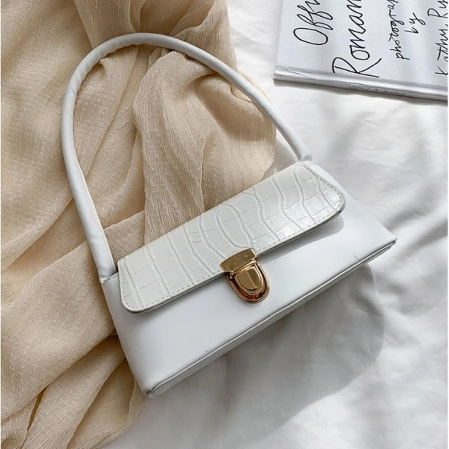 Sac baguette à motif crocodile, 8 coloris