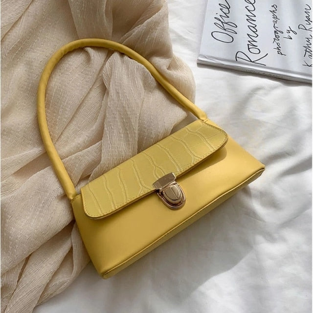Sac baguette à motif crocodile, 8 coloris