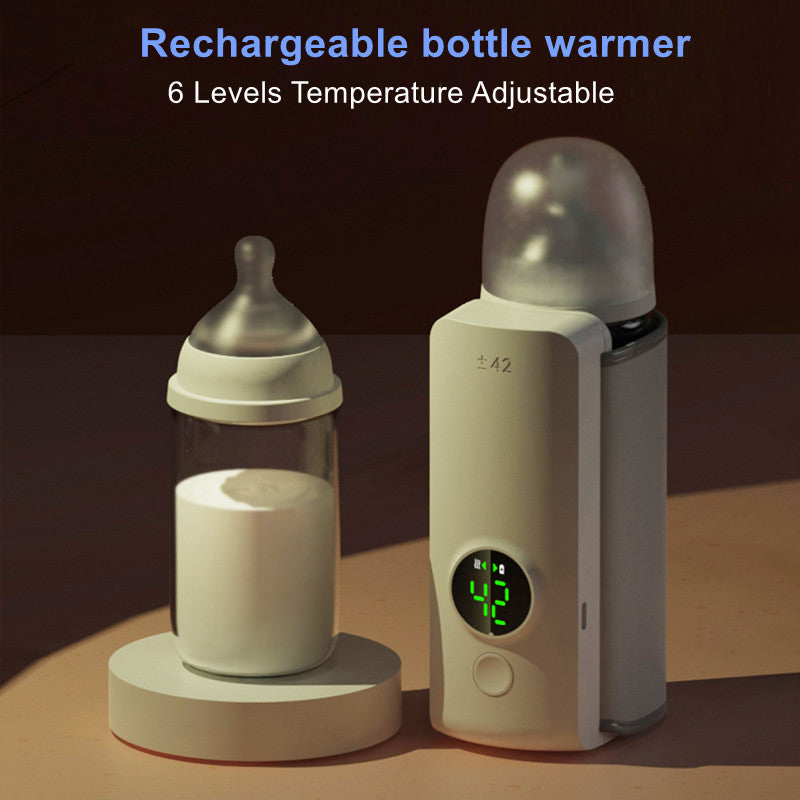 Chauffe-biberon portable sans fil rechargeable avec sac de chargement et de chauffage USB