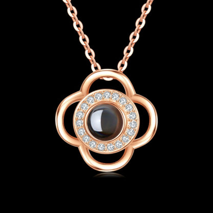 Coffret cadeau de bijoux en métal rose pour la Saint-Valentin, collier pour mariage, petite amie, cadeaux