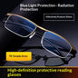 Multi-focal Blue-light-blocking Progressive Smart Reading Glasses