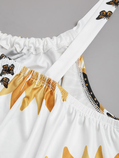 Robe ample sans manches grande taille
