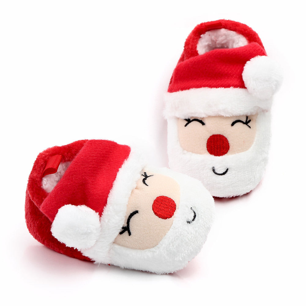 Chaussures de Noël à semelle souple pour bébé