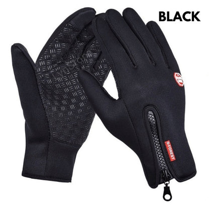 Hiver Gants Écran Tactile Équitation Moto Coulissante Étanche Gants De Sport Avec Polaire