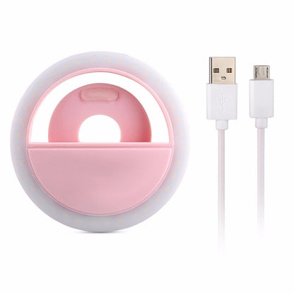 Mobile téléphone remplir lumière USB de charge modèle rk12 mobile téléphone auto-minuterie beauté remplir lumière