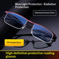 Multi-focal Blue-light-blocking Progressive Smart Reading Glasses
