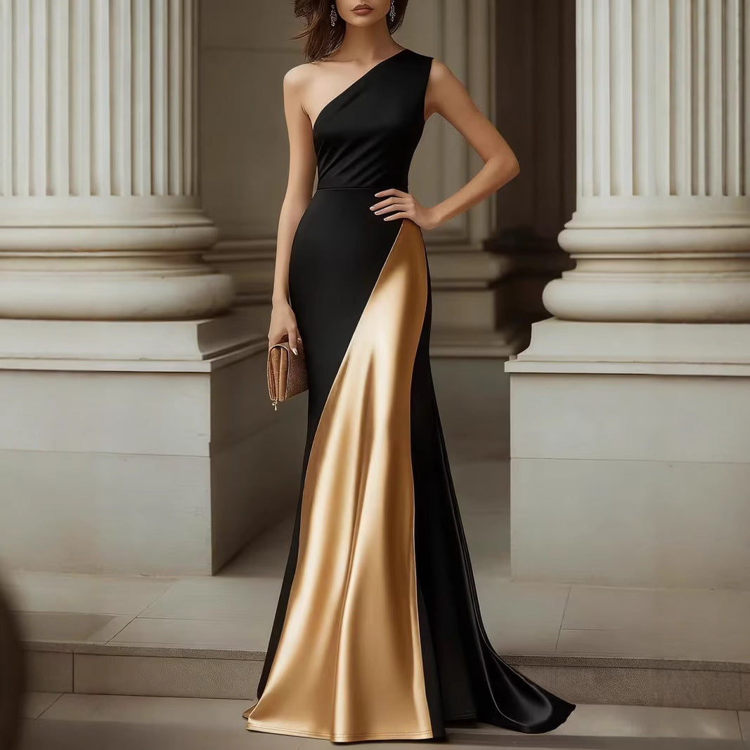 Womens Stylish And Elegant Satin Dress