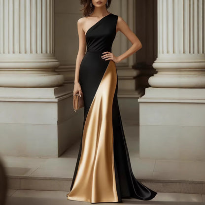 Womens Stylish And Elegant Satin Dress