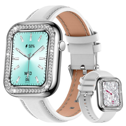 Nouvelle montre-bracelet tendance carrée pour femmes, étanche en diamant