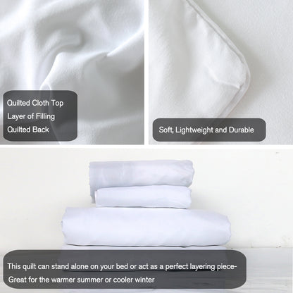 Ensemble Parure Lit 3 Pièces Bleu Blanc Floral Polyeste