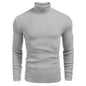 Pull à manches longues à col roulé slim pour homme