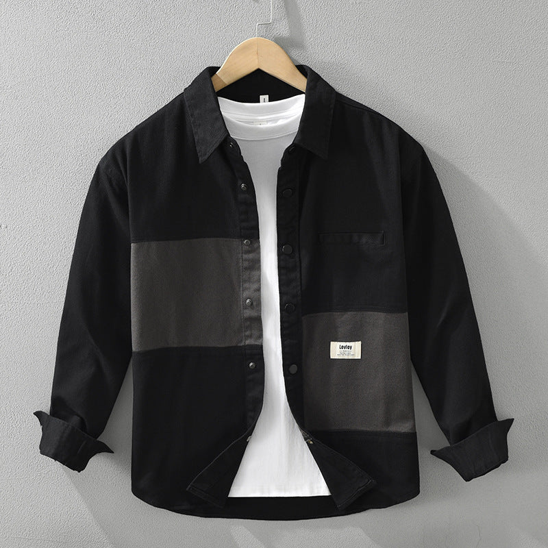 Vêtements de travail couture homme mode décontracté polyvalent artistique haut ample