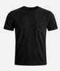 Retro Washed Pocket 3D Digital Print All-Match Crew Neck Short-Sleeve T-Shirt