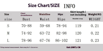 Summer New Sexy Backless Long Suspender Dress