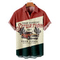 Shirt 3D Digital Printing Loose Short Sleeve Shirt Men's Top