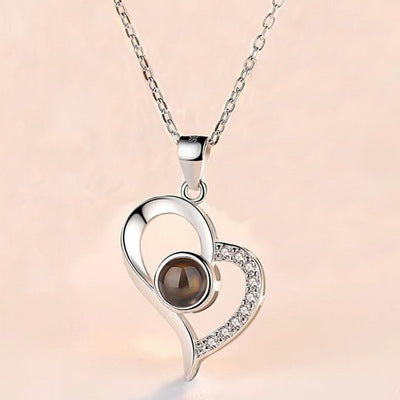 Coffret cadeau de bijoux en métal rose pour la Saint-Valentin, collier pour mariage, petite amie, cadeaux