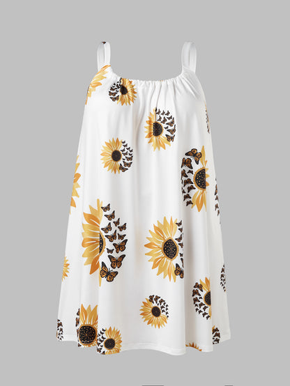 Robe ample sans manches grande taille