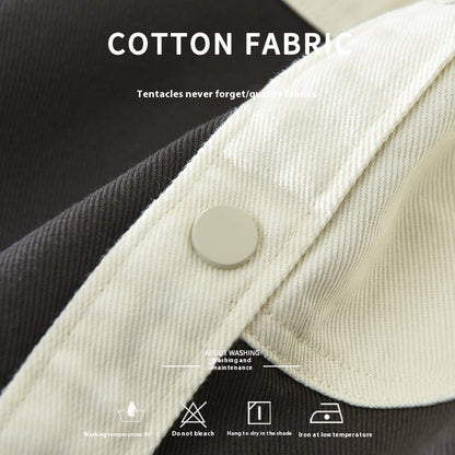 Vêtements de travail couture homme mode décontracté polyvalent artistique haut ample
