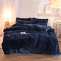 Housse Couette Luxe Fleece Mink Velvet Épaisse Hiver – Queen King Chaude Douillette Sherpa Réversible