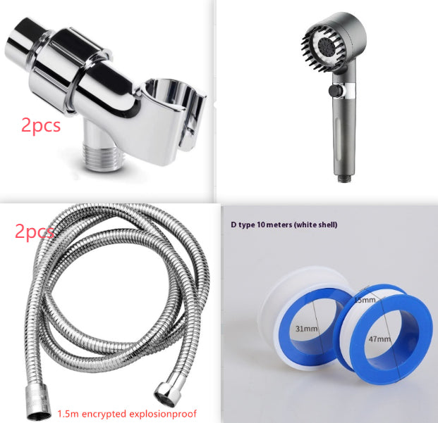 Filtre à pulvérisation Snowflake, pommeau de douche à pression d'eau purifiée