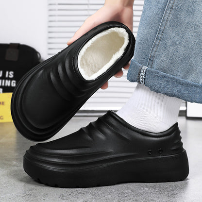 Insulated Chef Shoes Closed-toe Cotton Shoes For Men