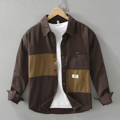 Vêtements de travail couture homme mode décontracté polyvalent artistique haut ample