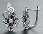 Rose Ring Colorful Flower Drop-shaped Zircon Earrings