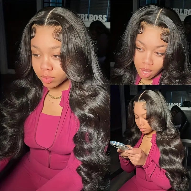 Lace Chemical Fiber Black Big Wave Headgear