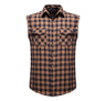 Men's Vest Casual Plaid Sleeveless Shirt Pocket Decoration Large Size Vest