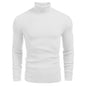 Pull à manches longues à col roulé slim pour homme