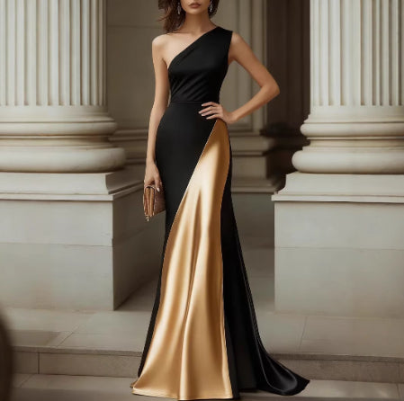 Womens Stylish And Elegant Satin Dress