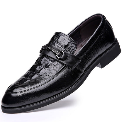 Chaussures en cuir de vache pour hommes de style coréen,