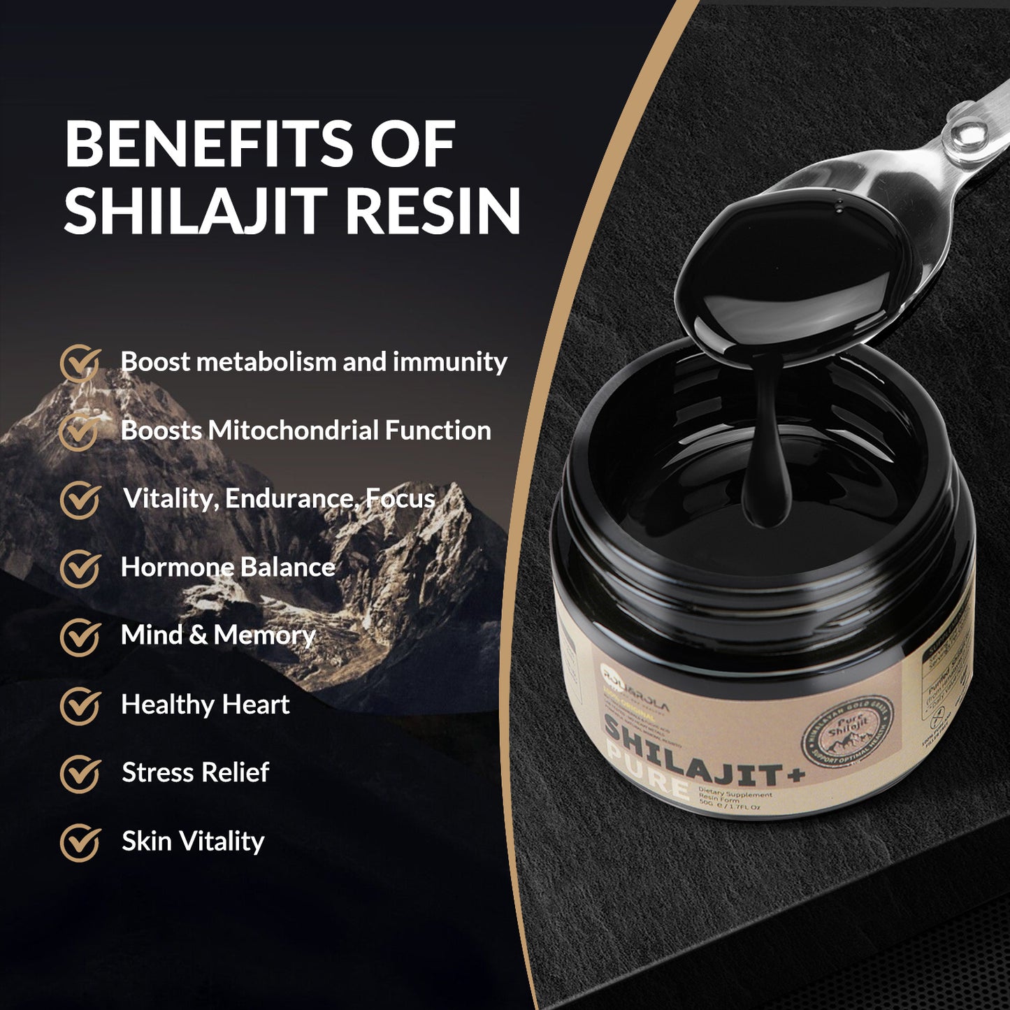 ROLI & ROLA Shilajit Résine 50g