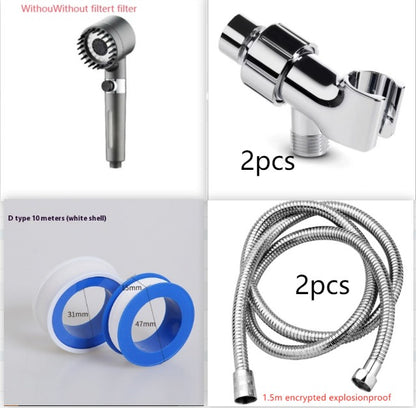 Filtre à pulvérisation Snowflake, pommeau de douche à pression d'eau purifiée