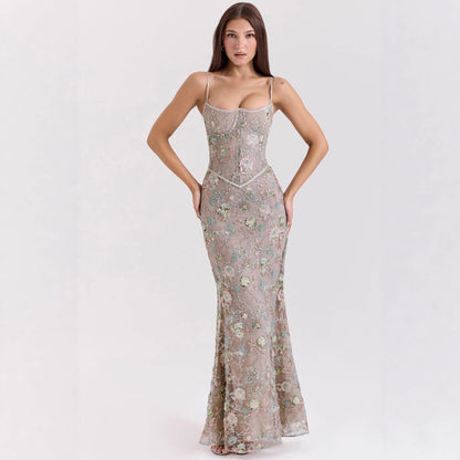 Robe Chic Dos Nu pour Femme – Style Élégant, Décolleté et Lacets Sensuels