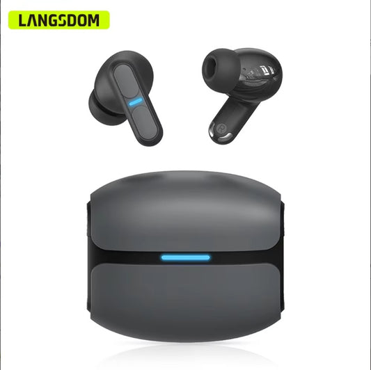 Casque de jeu Langsdom, écouteurs Bluetooth avec micro, basses