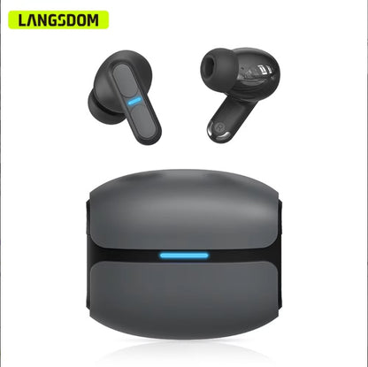 Casque de jeu Langsdom, écouteurs Bluetooth avec micro, basses