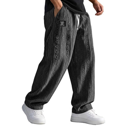 Pantalons décontractés d'été avec lacets gris, style décontracté, coupe ample, idéal pour le printemps et l'été.