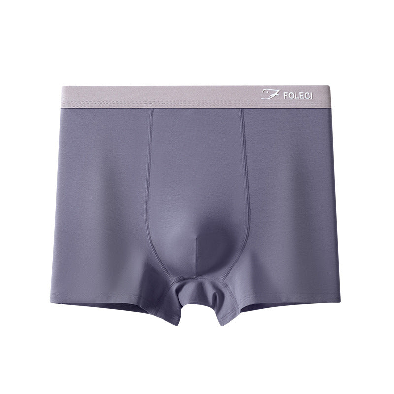 Cotton Men's Underwear High Waisted Flat Corner Shorts