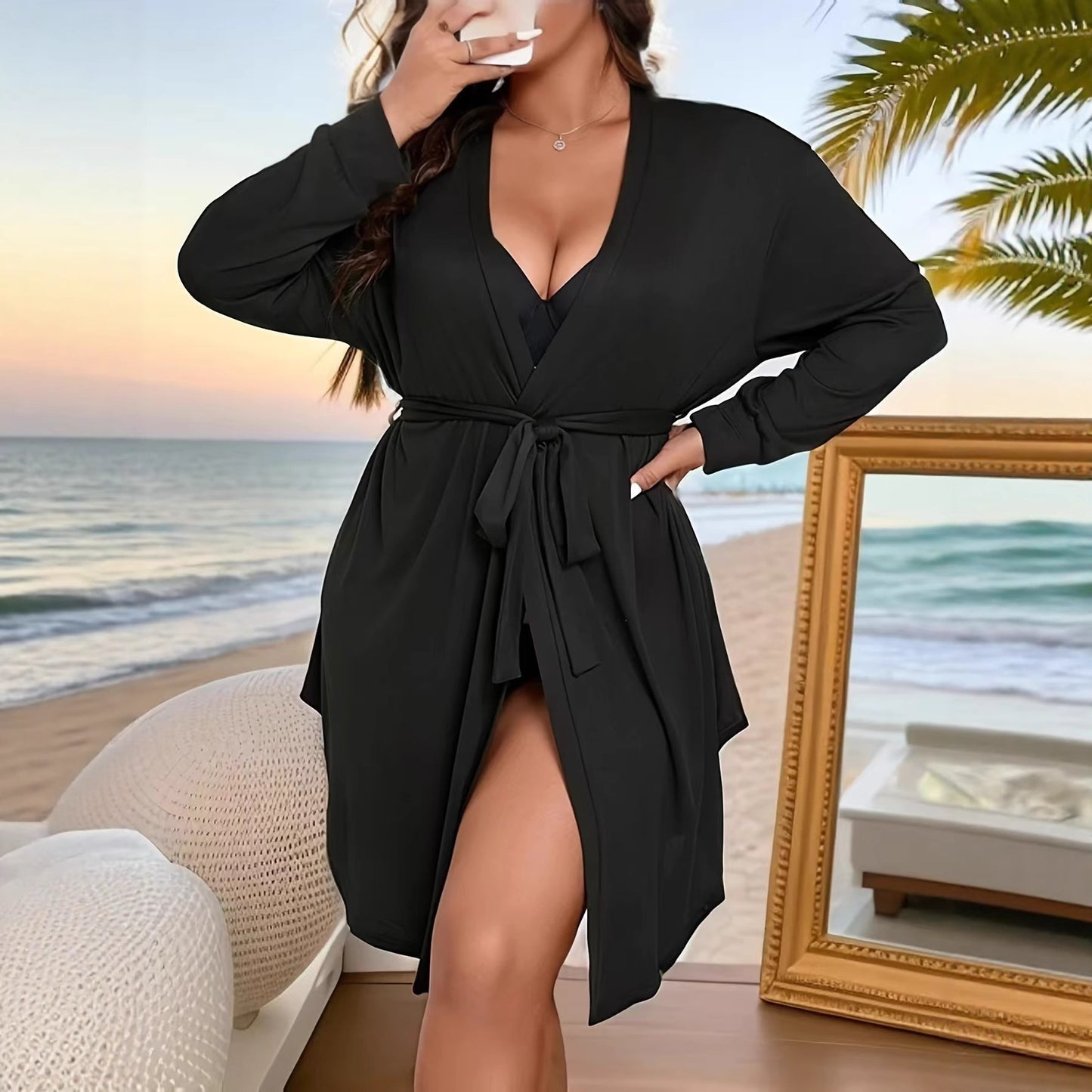 Long Belt Fashion CWomenasual Homewear